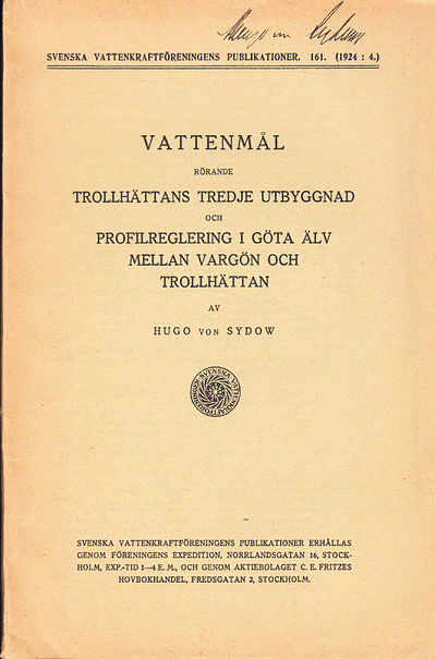 Vattenmål rörande Trollhättans tredje utbyggnad…