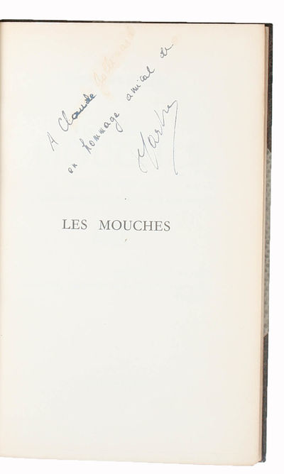 Les Mouches. Drame en trois actes. - [ONE OF 15 COPIES - PRESENTATION-COPY - CENSORED BY THE GERMAN MILITARY ADMINISTRATION] (photo 2)