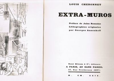 Extra-Muros. Préface de Jules Romains.…