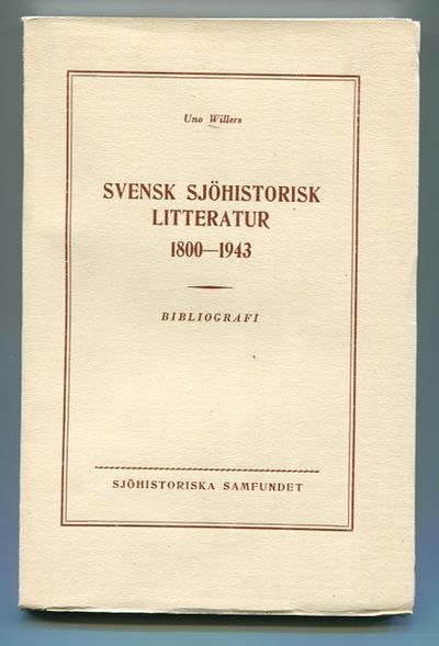 Svensk sjöhistorisk litteratur 1800-1943.…