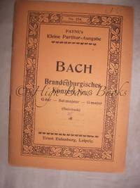 Brandenburgisches Konzert No 3 G dur (Steinbach) [Brandenburg Concerto No 3) de Bach, J S - n.d. 