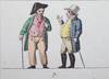 View Image 2 of 20 for Uncut Sheet of Hand-colored Biedermeier Era Pictorial Cards Inventory #20077