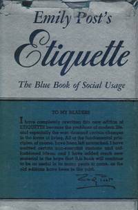 image of Etiquette the Blue Book of Social Usage