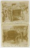 [Two Mounted Photos of an Electric Car Driven by Automotive Pioneer Dr. Carlos Booth]