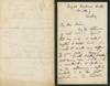 Autographed Signed Letter (ASL) of Thomas Faed