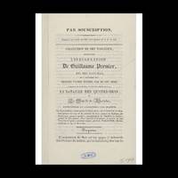 Twelve plates of Willem I's arrival and inauguration in Brussels and the Battles of Quatre-Bras...