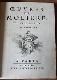 Oeuvres de MoliÃ¨re. by MoliÃ¨re - 1734