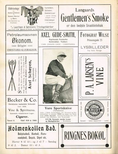 Samlebind med 5 julehefter: Folkebladets julenummer for 1907, 1908 og 1909 + Sports Julenummer 1908 + Norsk Idrætsblads julenummer 1909. (photo 2)