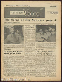 THE VILLAGE VOICE; A Newspaper Of Greenwich Village - 