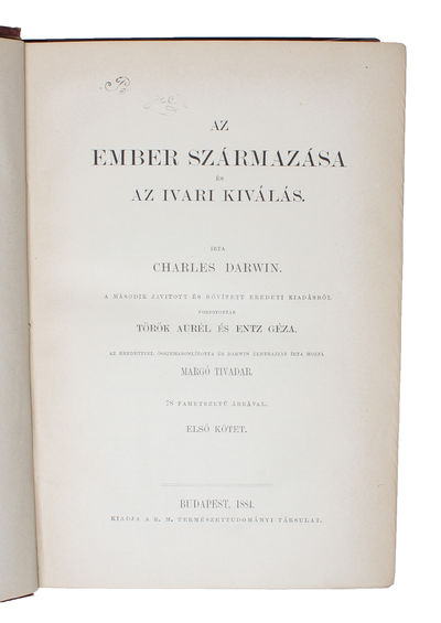 Az Ember Származàsa és az Ivari Kiválás [i.e.…