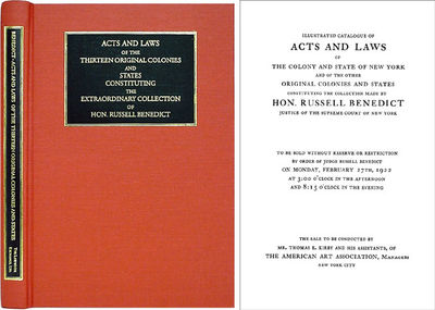 Acts and Laws of the Thirteen Original Colonies and States..