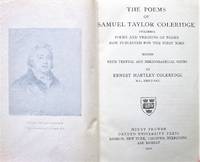 The Poems of Samuel Taylor Coleridge by Coleridge, Samuel Taylor. Edited By Ernest Hartley Coleridge - 1912