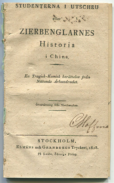 Studenterna i Utscheu eller Zierbenglarnes…