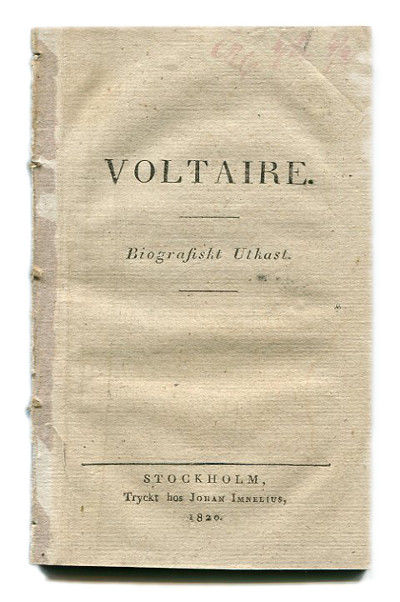 Voltaire. Biografiskt utkast.