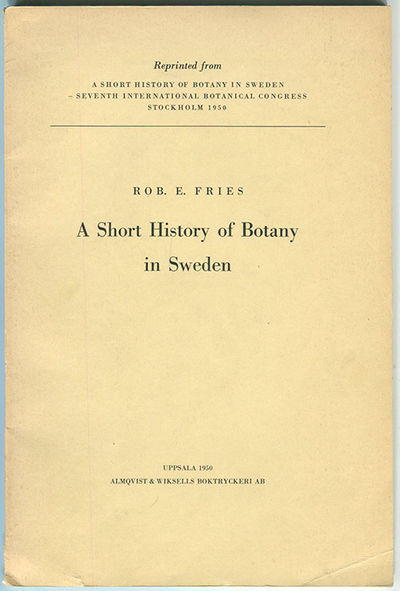 A short history of botany in Sweden. Reprinted…