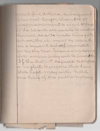 SCHOOL LAW [Cover Title, 1890s Teaching Notebook]