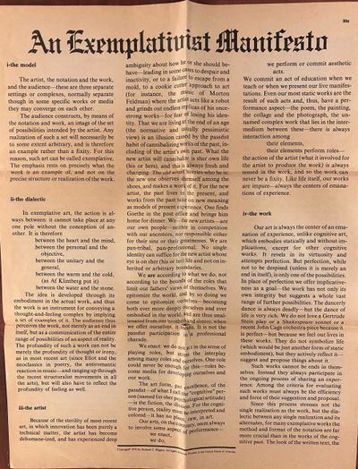 An Exemplativist Manifesto.