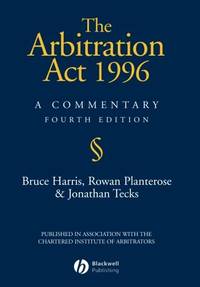 Arbitration Act 1996 4e: A Commentary