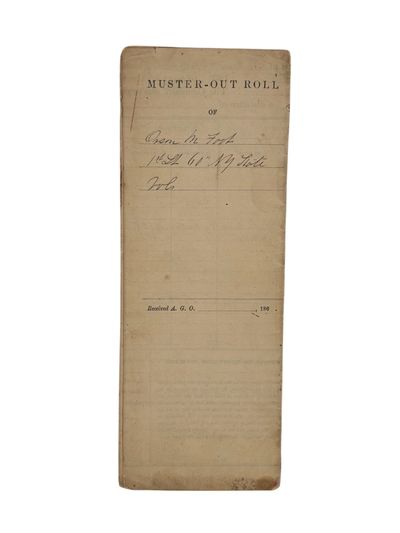 Civil War Gettysburg Campaign Muster Roll Signed by Medal of Honor Recipient Moses Veale