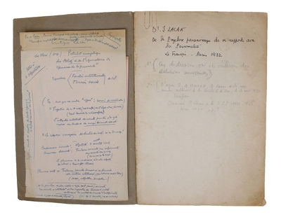 De la Psychose Paranoïaque dans les rapports avec la personnalité. - [MAGNIFICENT PRESENTATION-COPY WITH AN EXCEPTIONAL PROVENANCE] (photo 3)