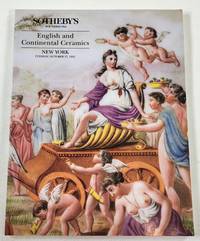 cover of Sotheby's: English and Continental Ceramics. New York: October 27, 1992