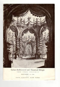 Italian Architectural and Theatrical Design from three centuries