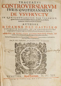 Tractatus Controversiarum Iuris Quotidianarum de Usufructu..