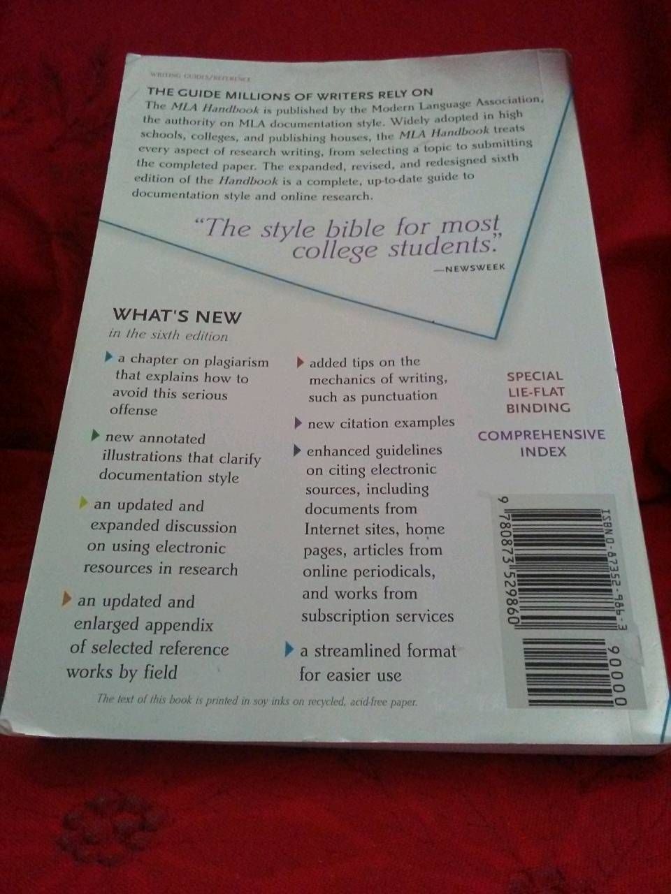 MLA Handbook for Writers of Research Papers by Joseph Gibaldi - Paperback -  6th Ed. - 2003 - from The Brooklyn Bookman (SKU: 671780273)