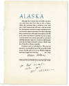 Broadside: Alaska [Inscribed to William B. Ewert]