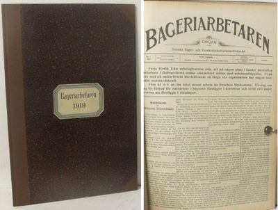 Bageriarbetaren 1919. Organ för svenska bageri-…