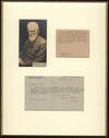 Photograph with signature plus printed card