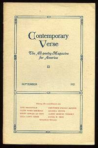 Philadelphia: Charles Wharton Stork, 1921. Softcover. Near Fine. Vol. XII, no. 3. Near fine in sligh...