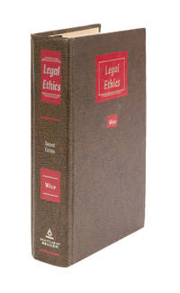Legal Ethics. Second edition. with 1975 pocket part supplement