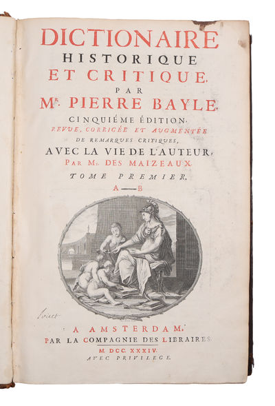 Dictionaire Historique Et Critique. 5 vols.  - ["BAYLE'S DICTIONNAIRE DOMINATED ENLIGHTENED THINKING IN EVERY PART OF EUROPE" - PMM.] (photo 2)