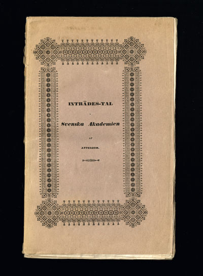 Inträdes-tal i Svenska Akademien den 29 Maj 1840.