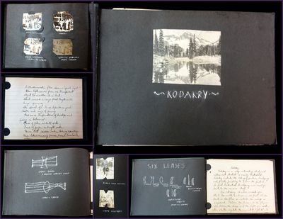 Kodakery, Manuscript on Photography with Photos and Drawings