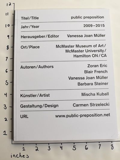 Berlin: Distanz Verlag, 2015. Softcover. VG. White softcover with black lettering. 168 pp. BW illust...