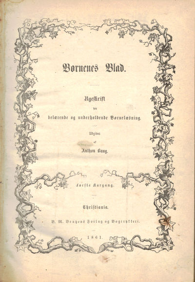 Børnenes Blad. Ugeskrift for belærende og…