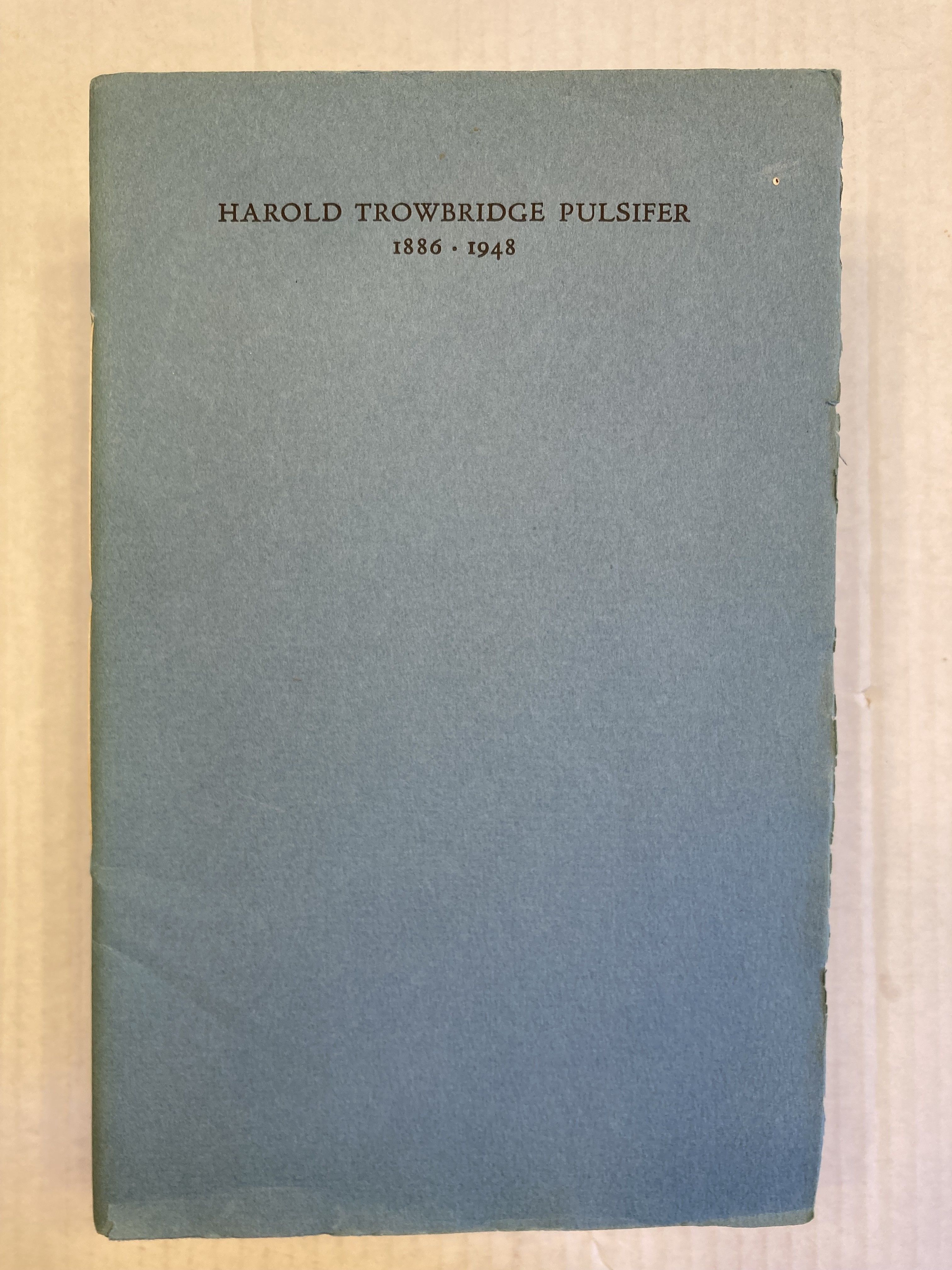 HAROLD TROWBRIDGE PULSIFER APRIL 11, 1948.  A MEMO