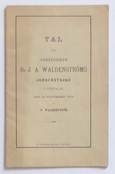 Tal vid professoren dr J. A. [Johan Anton]…