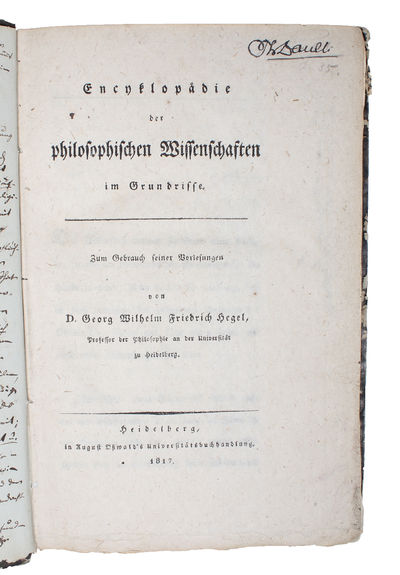 Encyclopädie der philosophischen Wissenschaften…
