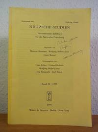 Philosophie als ""Leidenschaft der Erkenntnis"". Zur erkenntnistheoretischen Metaphorik in den Schriften Nietzsches [signiert sowie mit einem beiliegenden handschriftlichen Brief von Sabrina Ebbersmeyer]