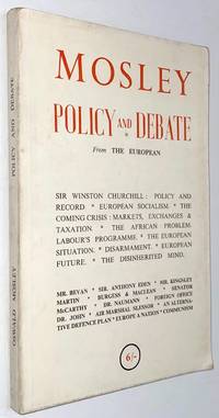 image of Mosley: politics and debate