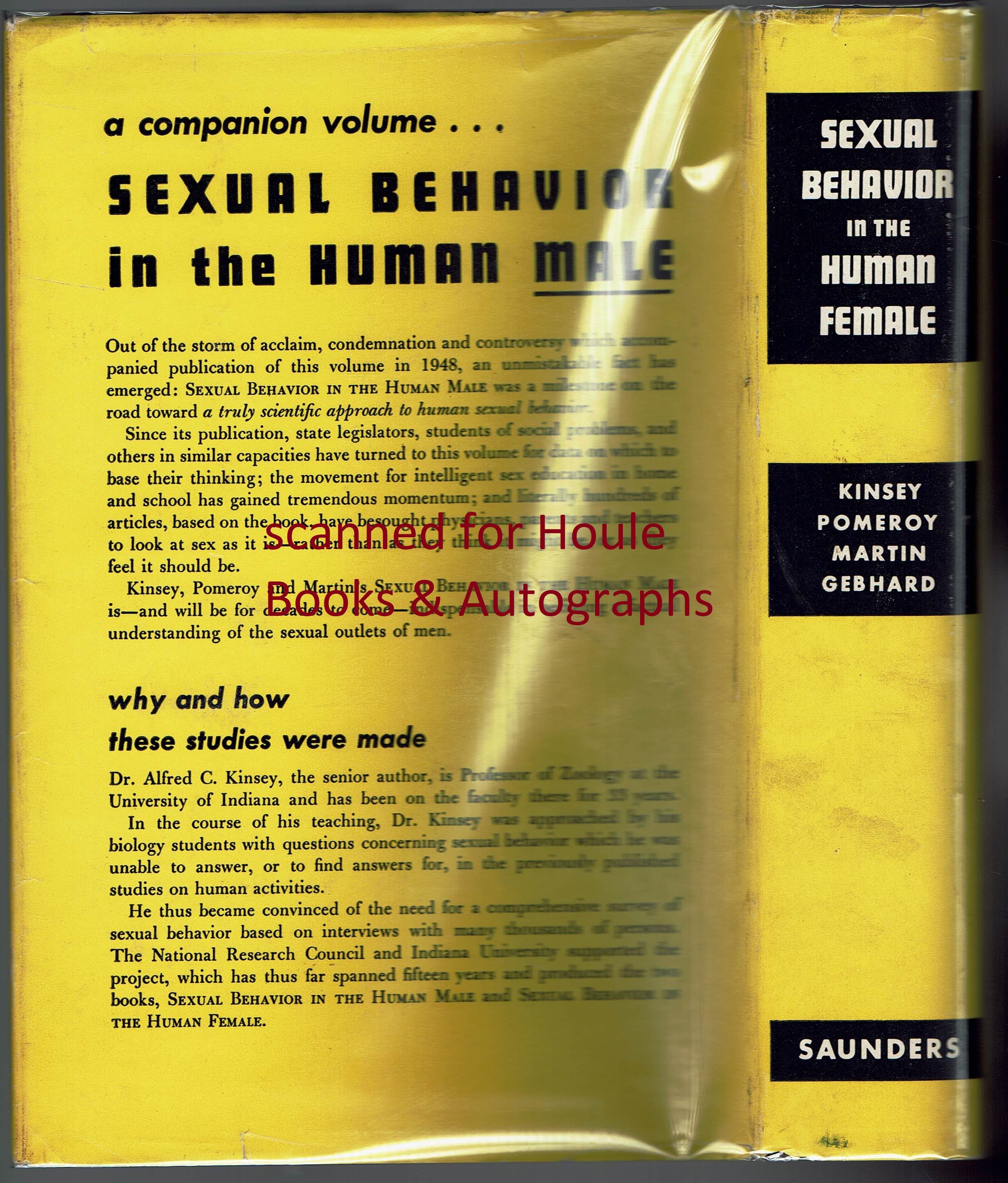 Sexual Behavior in the Human Female by KINSEY, Alfred C., Wardell