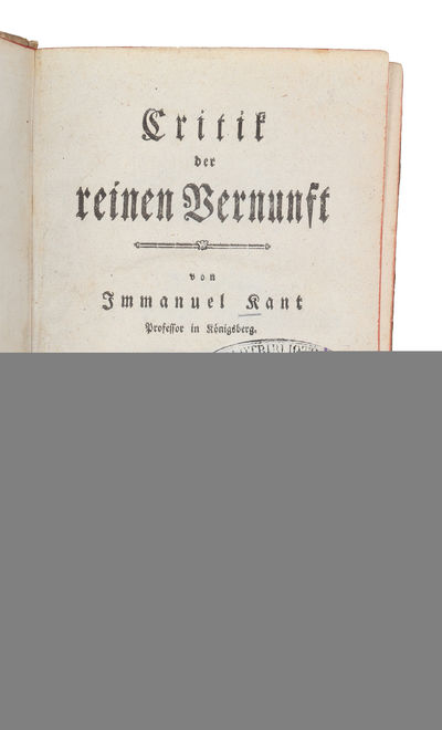 Critik der reinen Vernunft. - [PMM 226 - PURE REASON - CHANGING THE FACE OF PHILOSOPHY] (photo 3)
