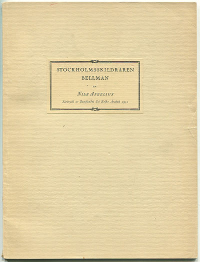 Stockholmsskildraren Bellman. Särtryck ur…