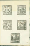 Woodcut Initials. Q, L, S, N, I