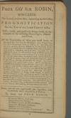 Poor Old Sir Robin, MDCCLXXX.  The Second, or Latter Part, Containing an Everlasting Prognostication for the Year of Our Lord Christ 1780. No. 118