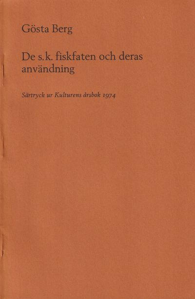 De s.k. fiskfaten och deras användning [= rubrik].