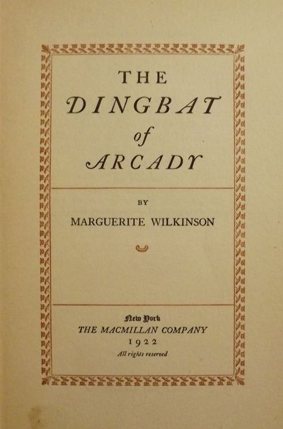 THE DINGBAT OF ARCADY